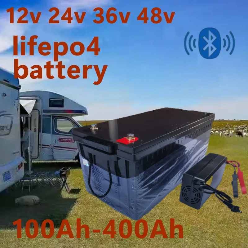 Lifepo4 12V 100Ah Bms Bluetooth - Водонепроницаемый 12 В 200 Ач 150
