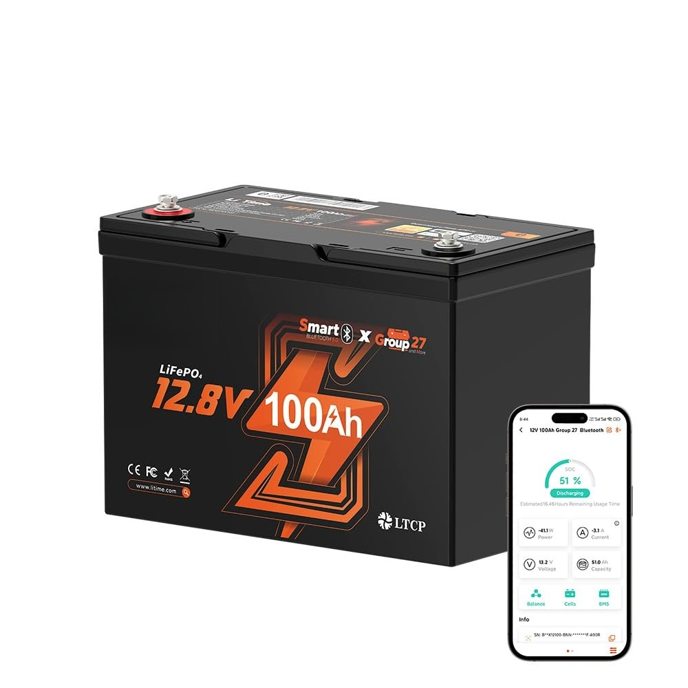 Lifepo4 12V 100Ah Bms Bluetooth - Аккумулятор LiFePO4 12В 100Ач, литиевая батарея