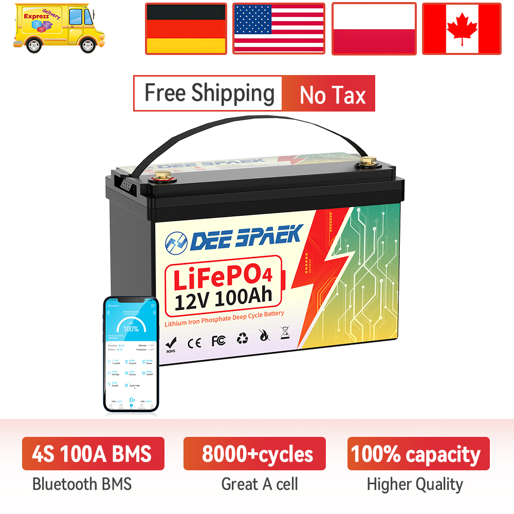 Lifepo4 12V 100Ah Bms Bluetooth - Аккумулятор LiFePO4 DEEPSPAEK 12В 100Ач с