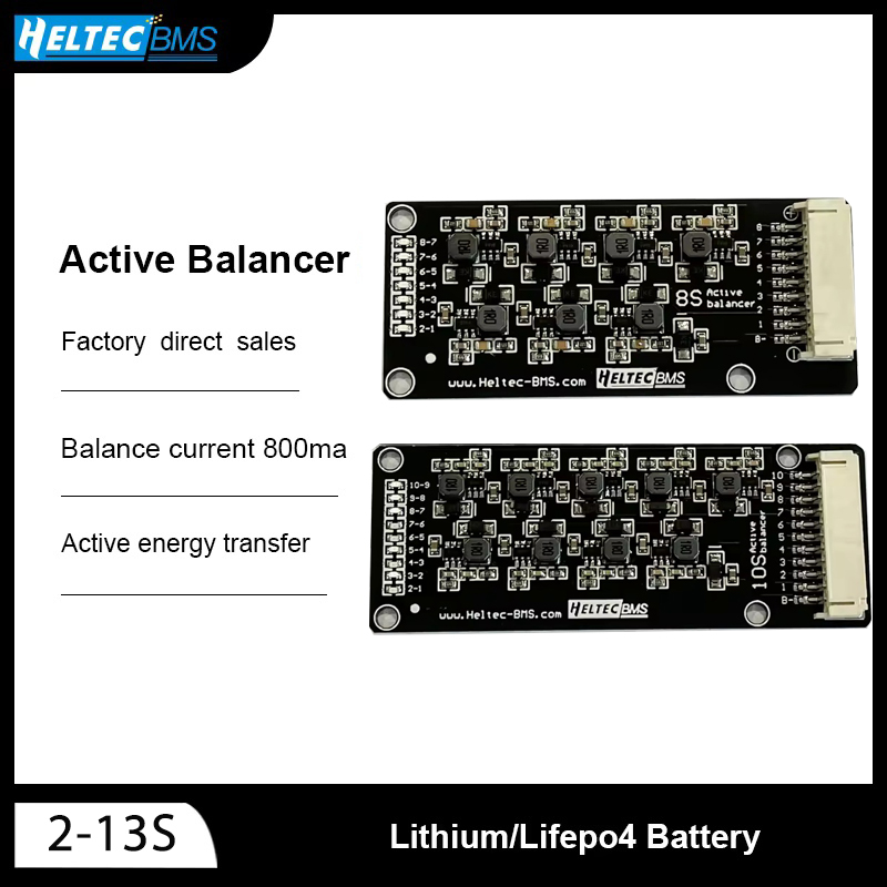 12S Lipo Battery Balancing Board - Активный балансир 0.8A, плата для переноса