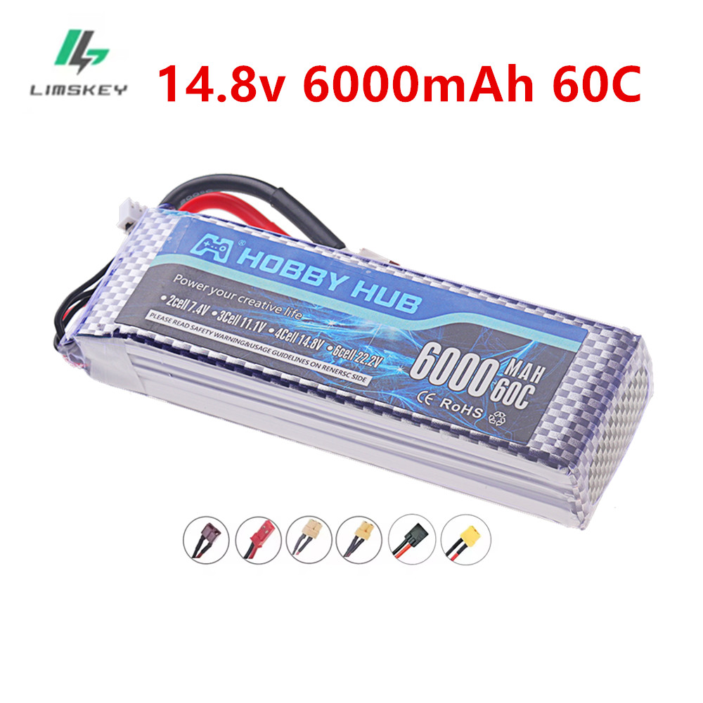 4S Lipo Battery 14.8V 6000Mah - Аккумулятор LiPo 6000 мАч 14,8 В