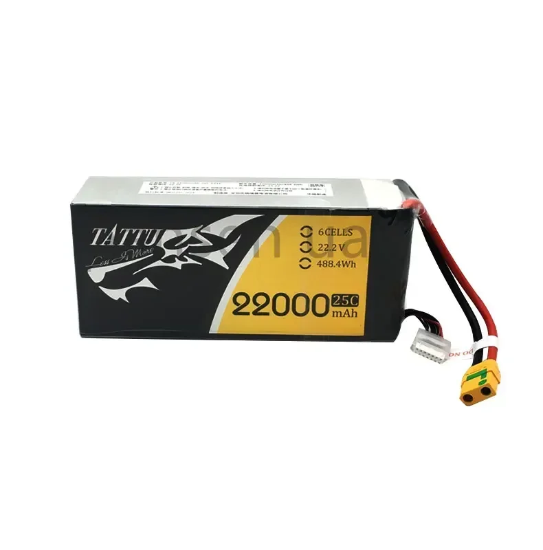TATTU 22000 мАч 22,2 В 6S 488  – обзор и цена Tattu 6S 22000Mah Lipo Battery