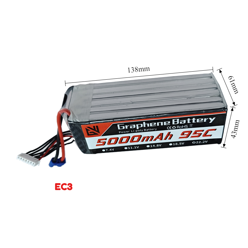 Аккумулятор LiPo 95C высокой е – обзор и цена 6S Lipo Battery 22.2V 5000Mah