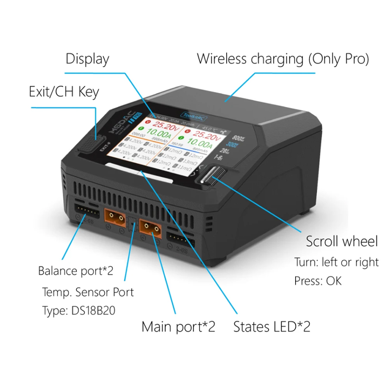 Зарядное устройство ToolkitRC  – обзор и цена Toolkitrc M6Dac Smart Charger