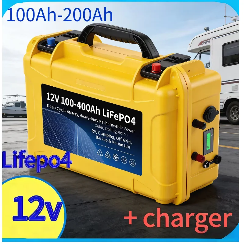 12В LiFePO4 100‑200Ач |   Blue – обзор и цена Lifepo4 12V 100Ah Bms Bluetooth