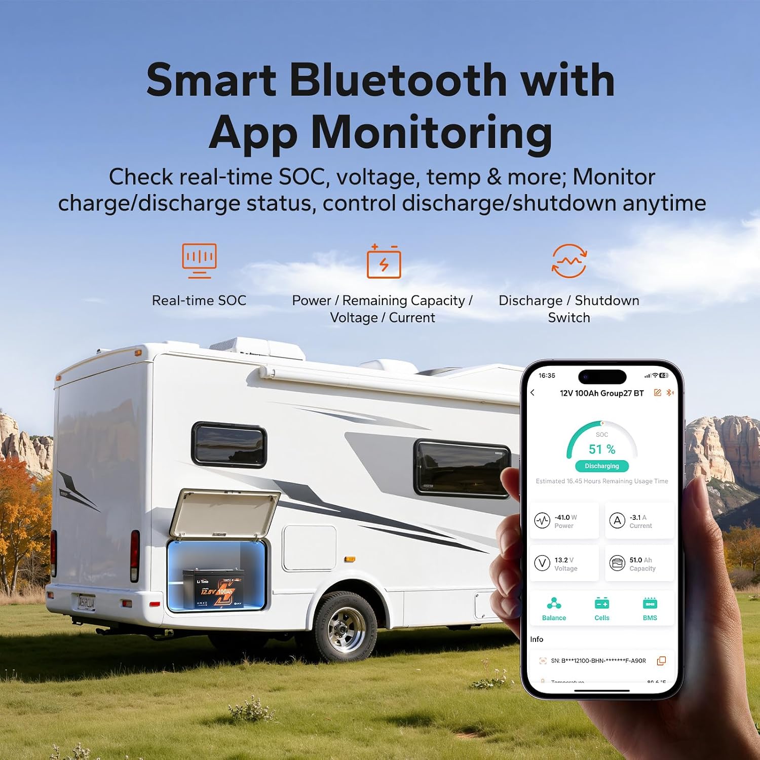 Аккумулятор LiFePO4 12В 100Ач, – обзор и цена Lifepo4 12V 100Ah Bms Bluetooth