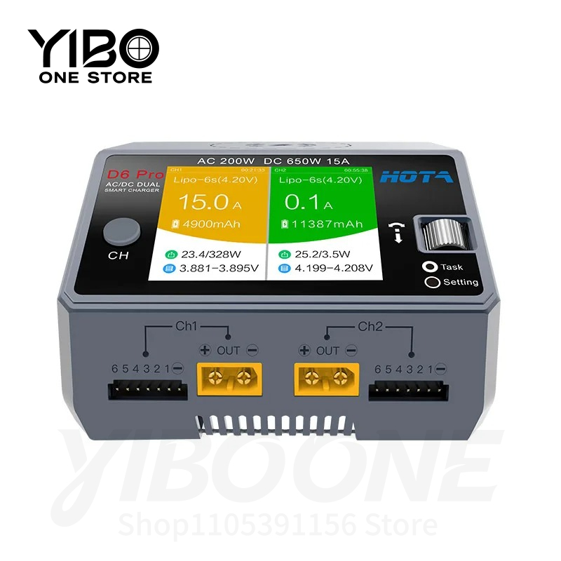 Зарядное устройство-разрядник  – обзор и цена Hota D6 Pro Dual Lipo Charger