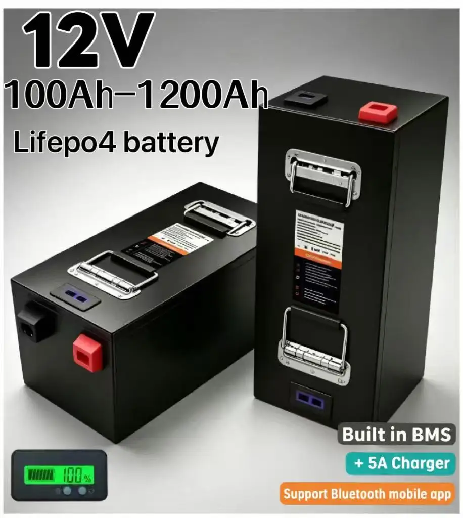 Литиевая батарея LiFePO4 12В б – обзор и цена Lifepo4 12V 100Ah Bms Bluetooth