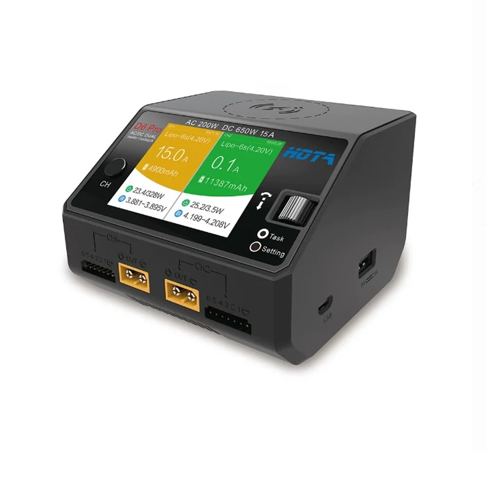 HOTA D6 Pro 200W AC 650W DC Дв – обзор и цена Hota D6 Pro Dual Lipo Charger