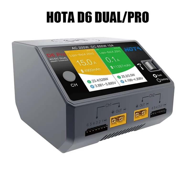 Умное зарядное устройство Hota – обзор и цена Hota D6 Pro Dual Lipo Charger