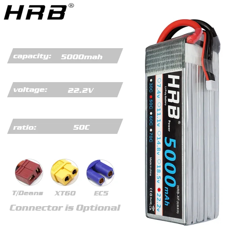 HRB 6S Lipo аккумулятор 22,2 В – обзор и цена 6S Lipo Battery 22.2V 5000Mah