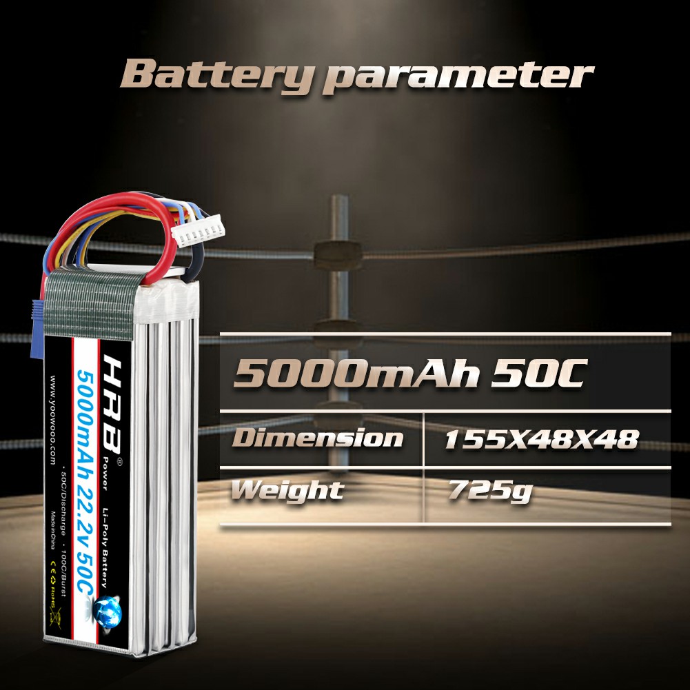 HRB 6S Lipo аккумулятор 22,2 В – обзор и цена 6S Lipo Battery 22.2V 5000Mah