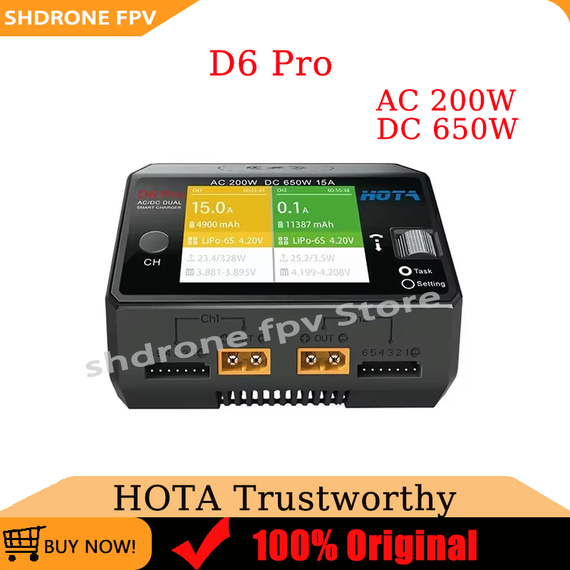 Оригинальное двухканальное зар – обзор и цена Hota D6 Pro Dual Lipo Charger