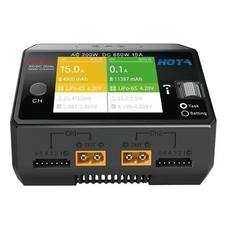 Оригинальное двухканальное зар – обзор и цена Hota D6 Pro Dual Lipo Charger
