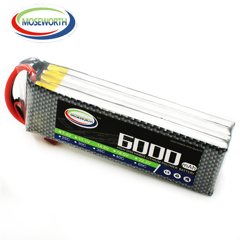 4S 14,8 В 6000 мАч RC игрушка  – обзор и цена 4S Lipo Battery 14.8V 6000Mah