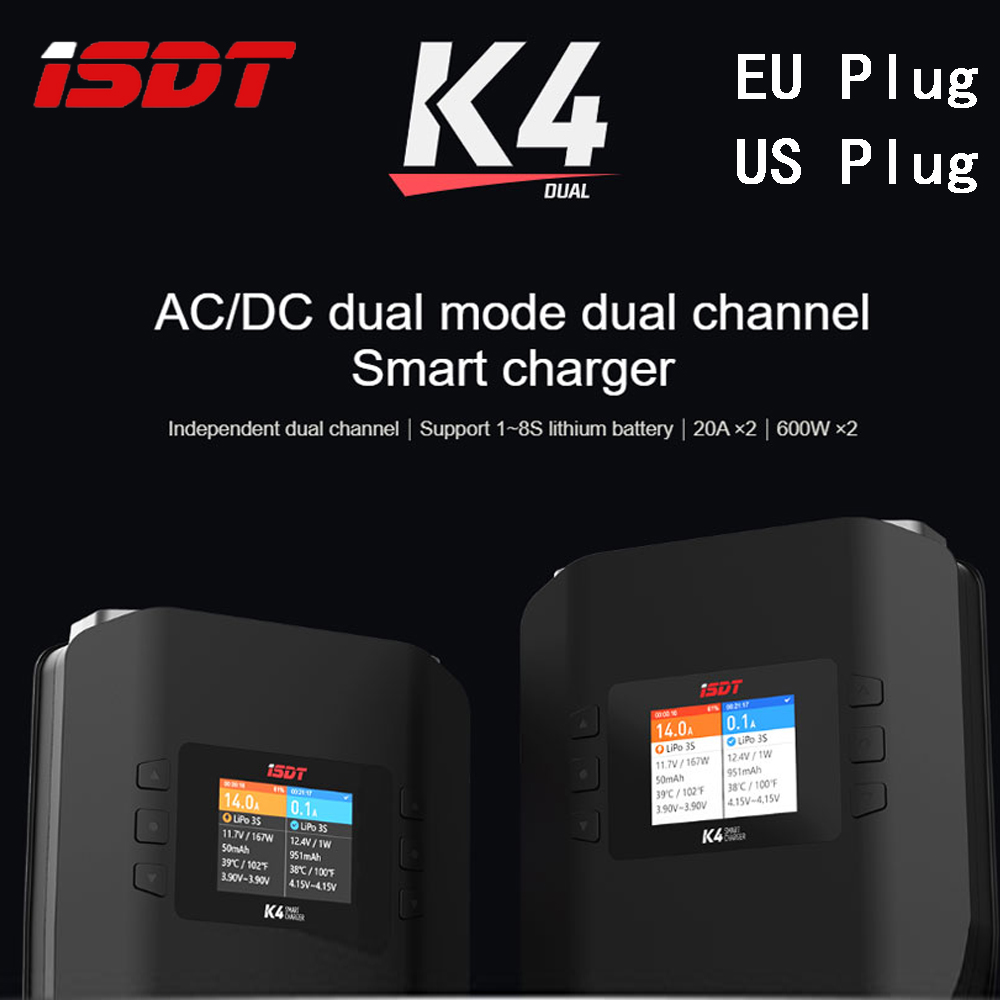 ISDT K4 1 ~ 8S умное зарядное  – обзор и цена Isdt K4 Dual Lipo Charger