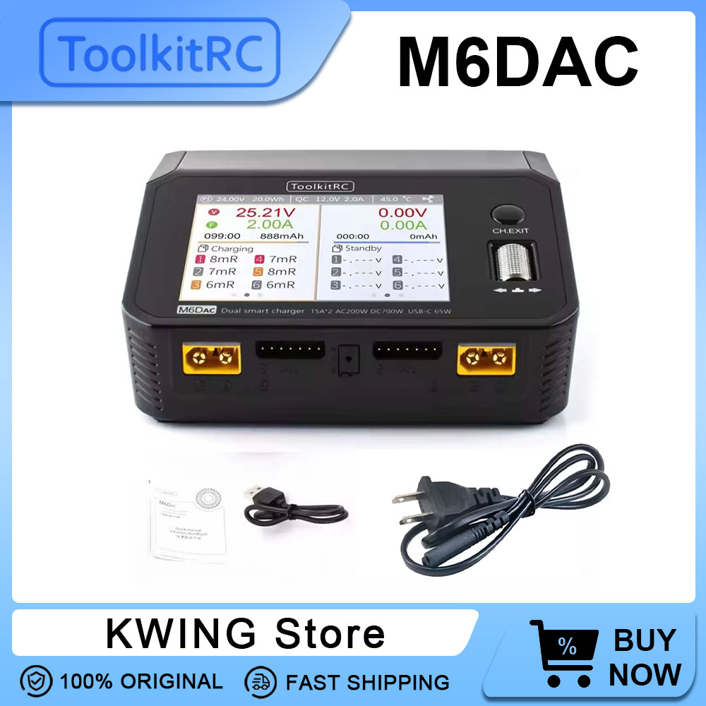 ToolkitRC M6DAC Dual Smart Cha – обзор и цена Toolkitrc M6Dac Smart Charger