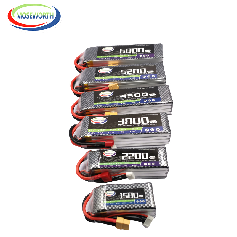 2S 3S 4S 6S RC LiPo Аккумулято – обзор и цена 4S Lipo Battery 14.8V 6000Mah