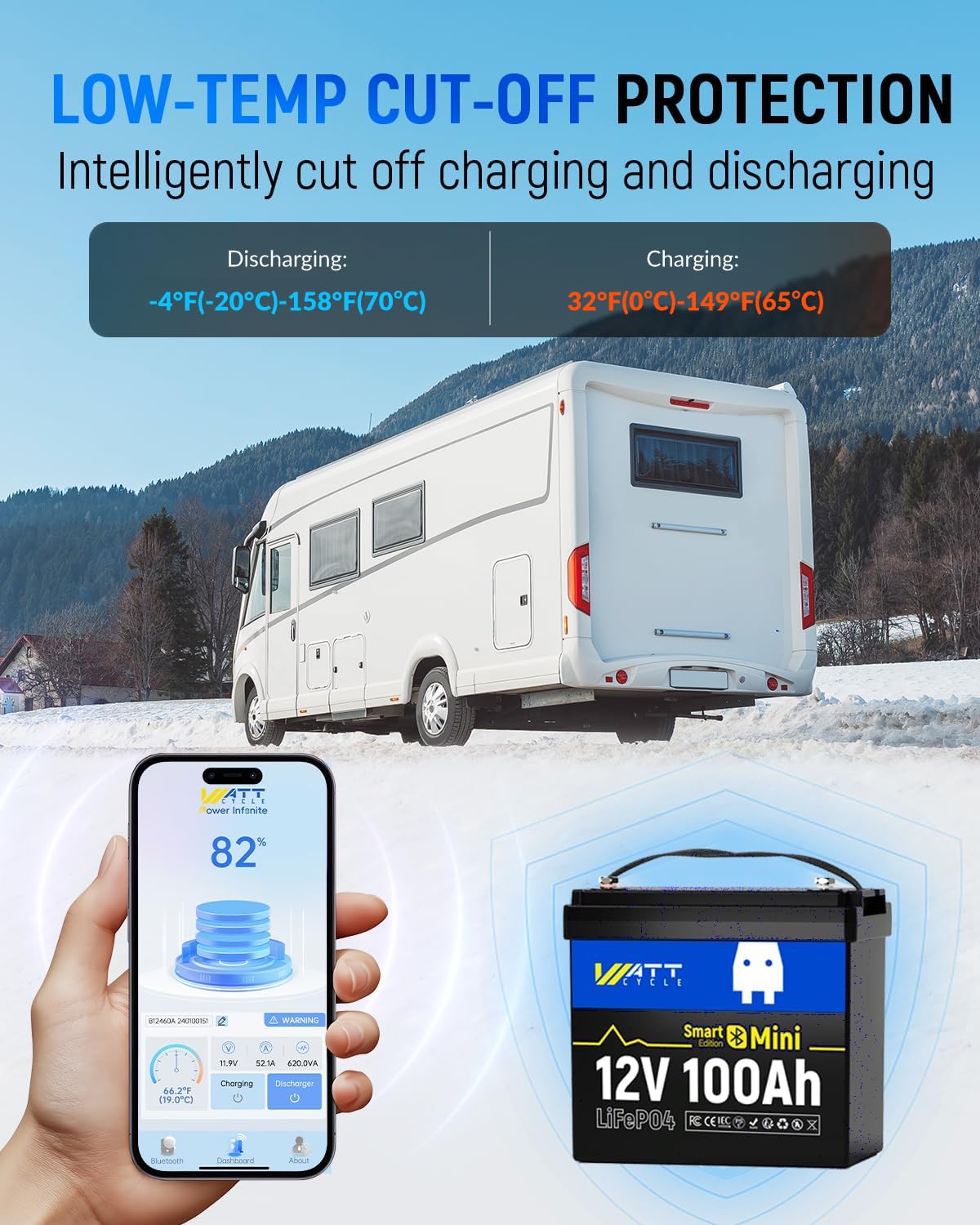 12В 100Ач мини-аккумулятор LiF – обзор и цена Lifepo4 12V 100Ah Bms Bluetooth