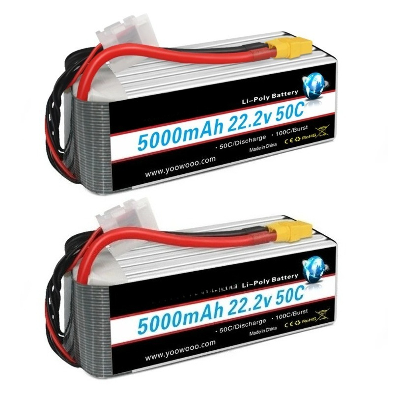 2 шт. LiPo аккумуляторы HRB 22 – обзор и цена 6S Lipo Battery 22.2V 5000Mah
