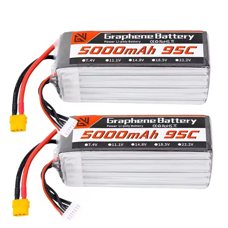Lipo Батарея 6S 5000 мАч XT60  – обзор и цена 6S Lipo Battery 22.2V 5000Mah