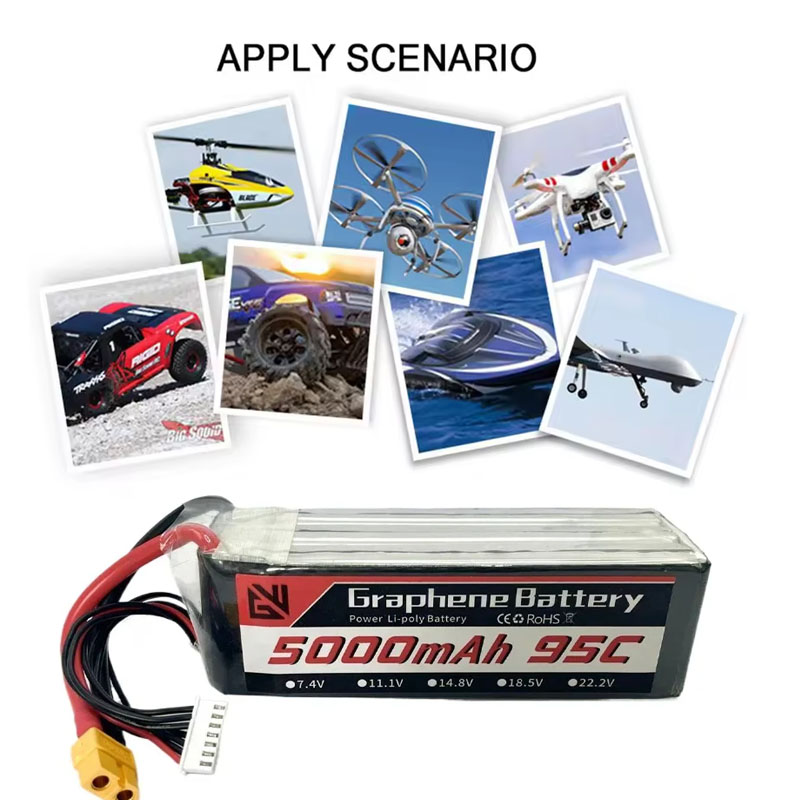 Lipo Батарея 6S 5000 мАч XT60  – обзор и цена 6S Lipo Battery 22.2V 5000Mah