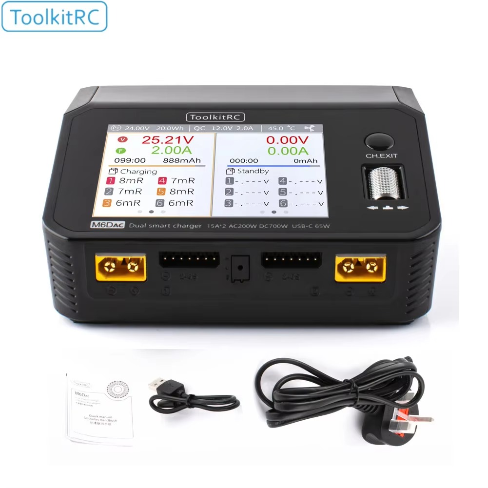 Зарядное устройство SmCpToolki – обзор и цена Toolkitrc M6Dac Smart Charger