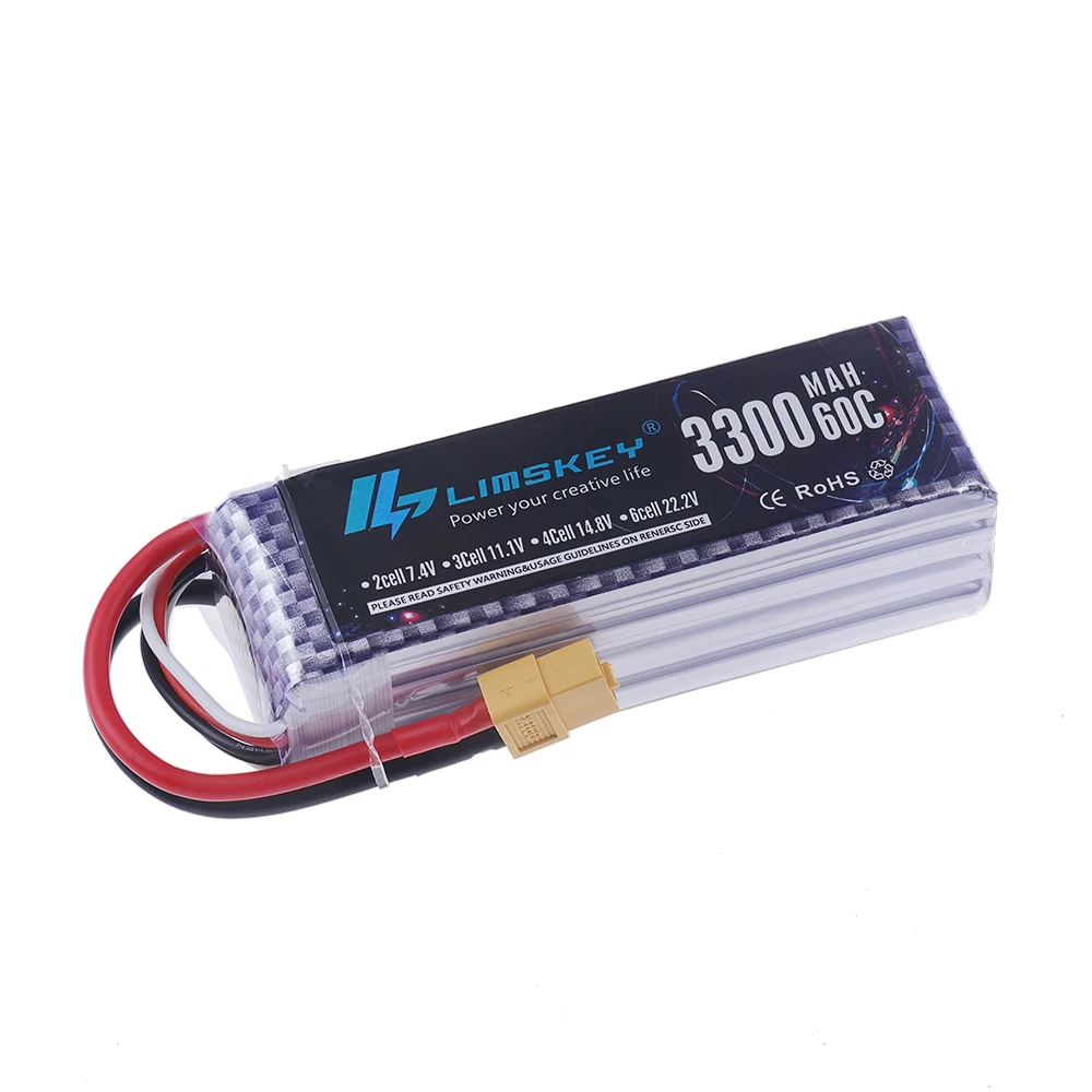 60C Lipo аккумулятор 14,8 В 4S – обзор и цена 4S Lipo Battery 14.8V 6000Mah