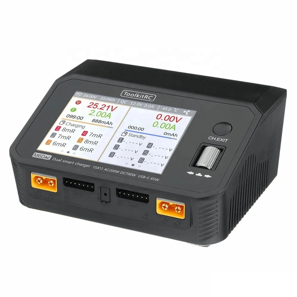 ToolkitRC M6DAC AC 200 Вт пост – обзор и цена Toolkitrc M6Dac Smart Charger