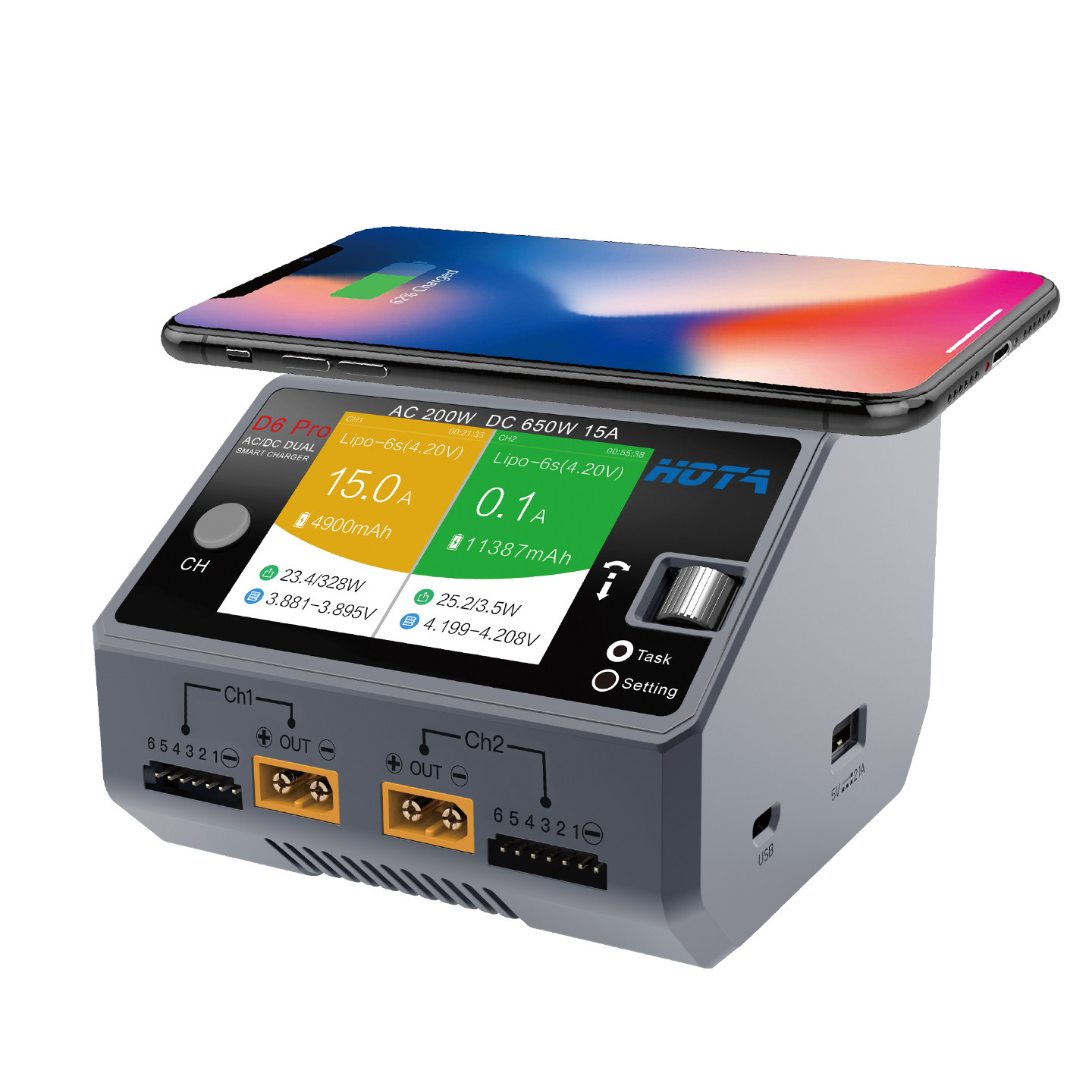 Зарядное устройство HOTA D6 Pr – обзор и цена Hota D6 Pro Dual Lipo Charger