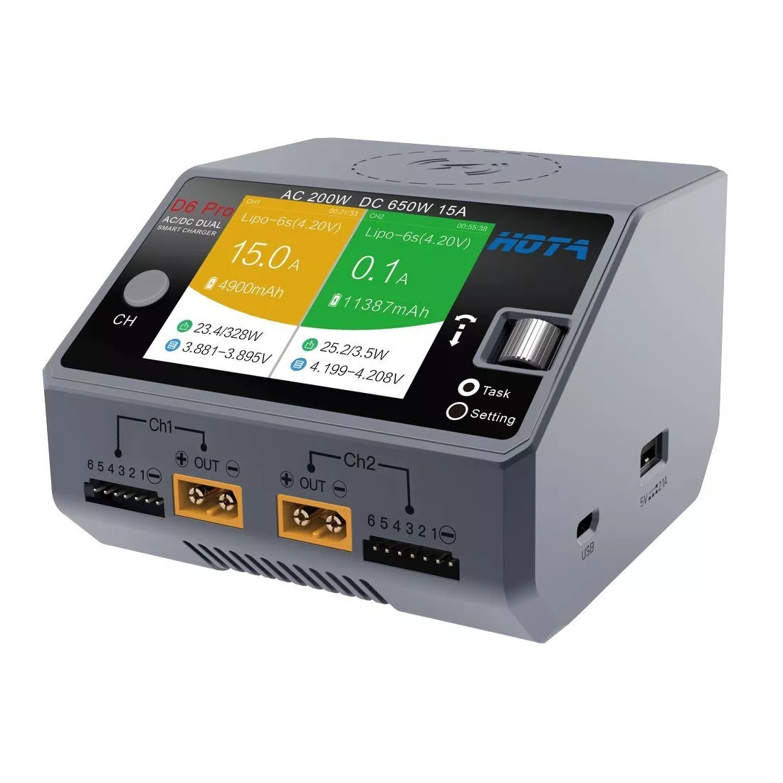 Зарядное устройство HOTA D6 Pr – обзор и цена Hota D6 Pro Dual Lipo Charger